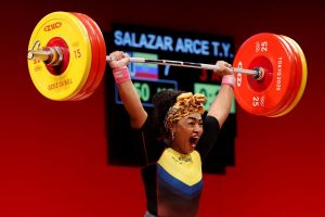 Histórica. Tamara Salazar logró la medalla de plata en los 87 kilogramos.