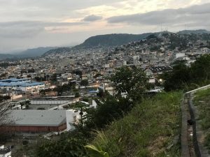 La ciudad de Esmeraldas vista desde el Panecillo.