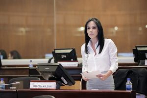 Marcela Holguín, asambleísta por el correísmo, planteó sus articulados el 5 de noviembre del 2021 